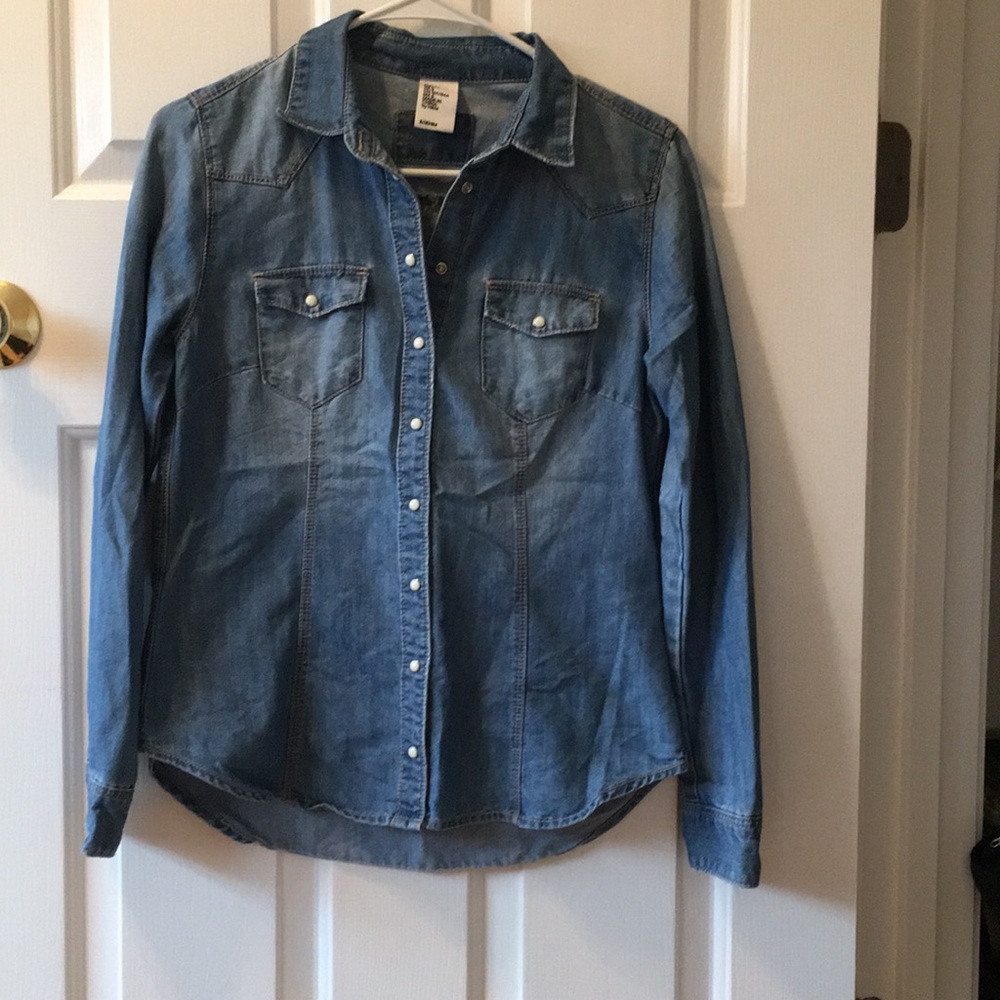 H&M western styled denim shirt